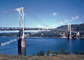 Q345b Modern Suspension Bridge Prefabricated Steel Structural Cross River Cable Bridge supplier
