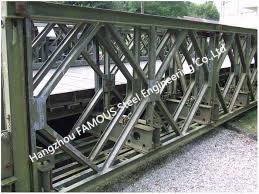 4.5m X 3.5m Hot Dip Galvanized  Bailey Bridge Panel For Emergency Situations