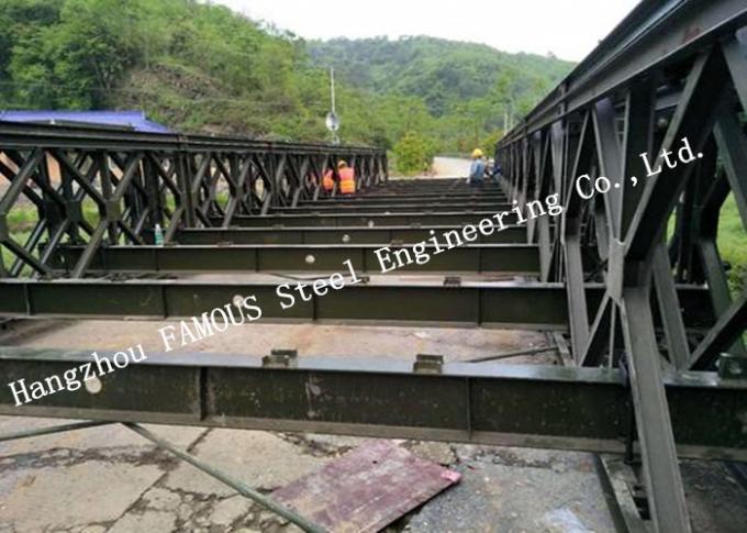200 Type Permanent Galvanized Surface Treatment Steel Bailey Bridge ...