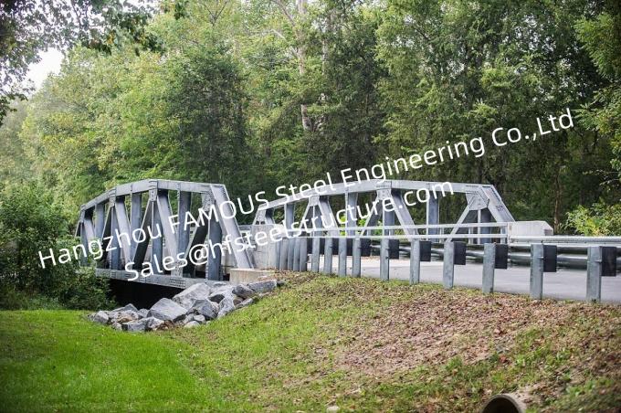 Single Long Span Modular Steel Bridge Fabrication Hot Galvanized ...